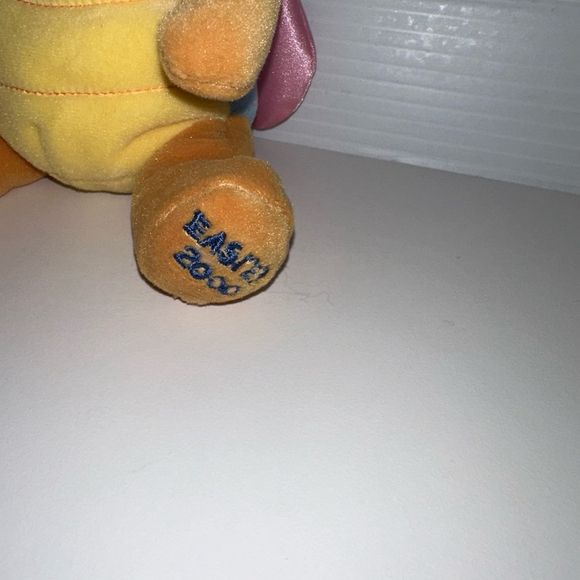 Walt Disney Easter 2000 WINNIE THE POOH AS BUTTERFLY Bean Bag STUFFED ANIMAL NEW - Picture 2 of 16